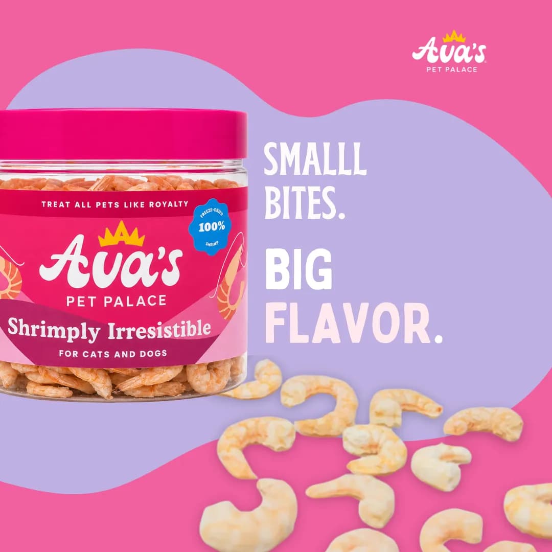 Shrimply Irresistible freeze-dried shrimp treats
