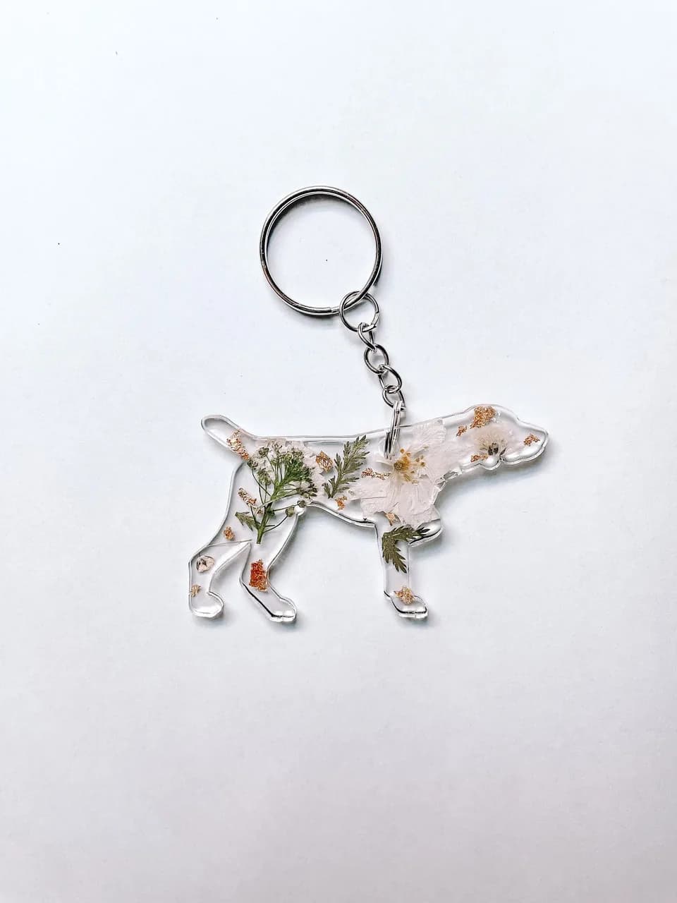 German Shorthaired Pointer resin keychain